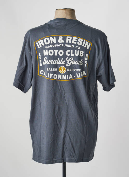 Tricou elasticitate mâneci scurte gri IRON AND RESIN homme