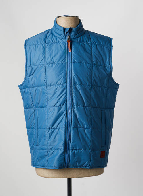 Geacă matlasată închidere cu fermoar pe față fără glugă albastru IRON AND RESIN homme