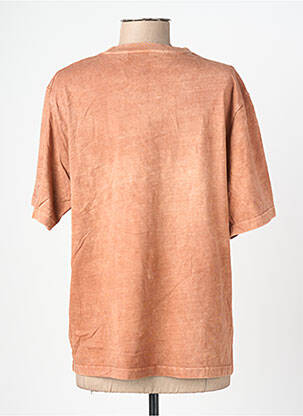 Tricou croială dreaptă mâneci scurte maro ROSE GARDEN femeie