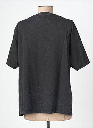 Tricou croială dreaptă mâneci scurte gri ROSE GARDEN femeie