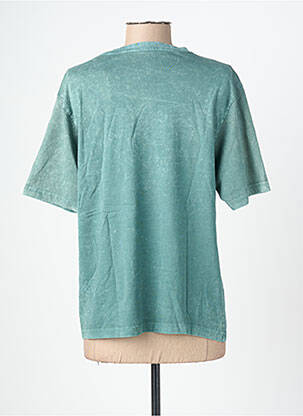 Tricou imprimeu fantezie mâneci scurte albastru ROSE GARDEN femeie