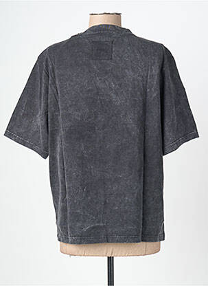 Tricou croială dreaptă mâneci scurte gri ROSE GARDEN femeie