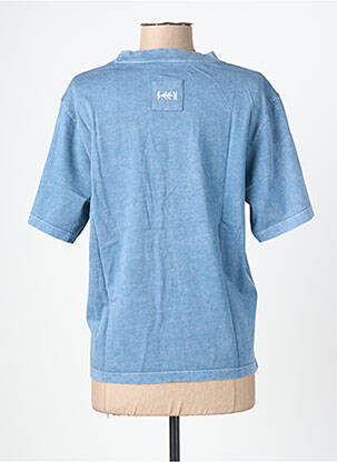 Tricou imprimeu fantezie mâneci scurte albastru ROSE GARDEN femeie