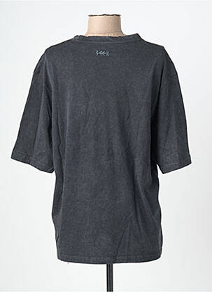 Tricou imprimeu fantezie mâneci scurte gri ROSE GARDEN femeie