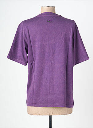 Tricou imprimeu fantezie mâneci scurte violet ROSE GARDEN femeie