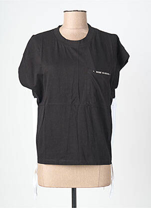 Tricou elasticitate mâneci scurte negru ROSE GARDEN femeie