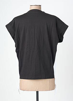Tricou elasticitate mâneci scurte negru ROSE GARDEN femeie