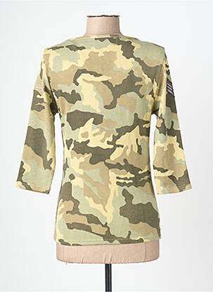 Tricou mâneci 3/4 mâneci 3/4 verde ROSE GARDEN femeie