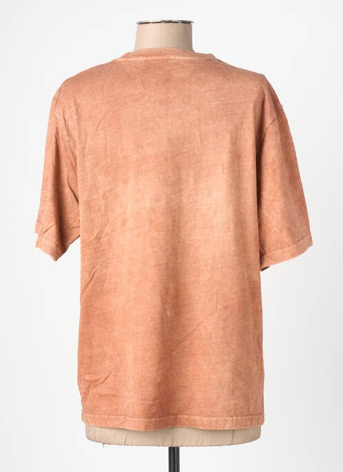 Tricou croială dreaptă mâneci scurte maro ROSE GARDEN femme