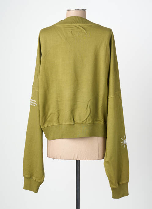 Hanorac elasticitate mâneci lungi verde ROSE GARDEN femme