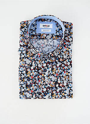 Cămașă cu mâneci lungi manșete cu nasturi negru EMYLE homme