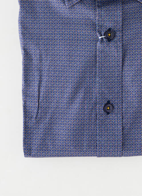 Cămașă cu mâneci lungi manșete cu nasturi albastru EMYLE homme