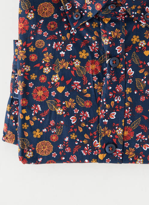 Cămașă cu mâneci lungi manșete cu nasturi albastru EMYLE homme