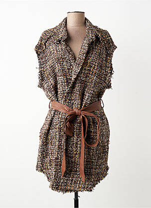 Jachete casual guler tip costum maro MAT. femeie