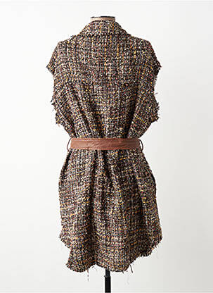 Jachete casual guler tip costum maro MAT. femeie
