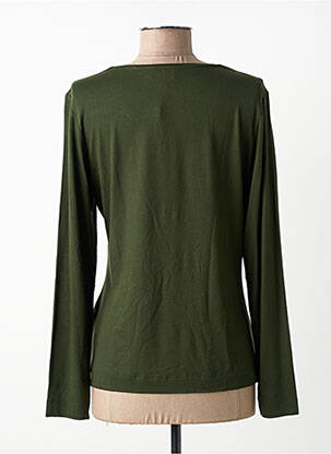 Top țesătură jersey mâneci lungi verde ZILCH femeie