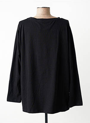 Top elasticitate mâneci lungi negru SOPHIA femeie