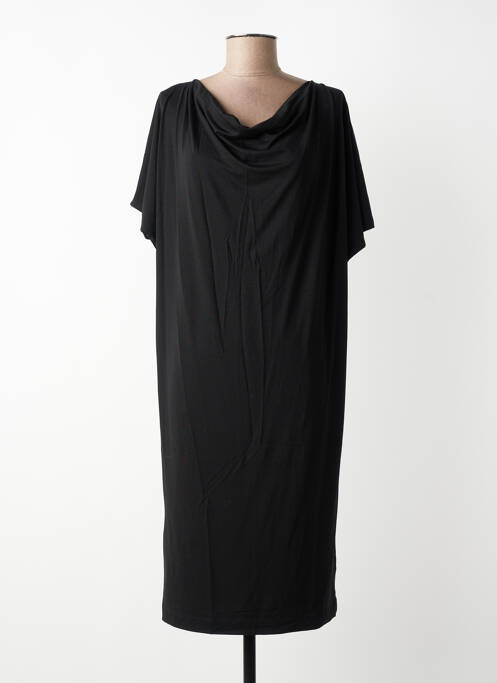 Rochie midi mâneci scurte mâneci scurte negru MASAI femme