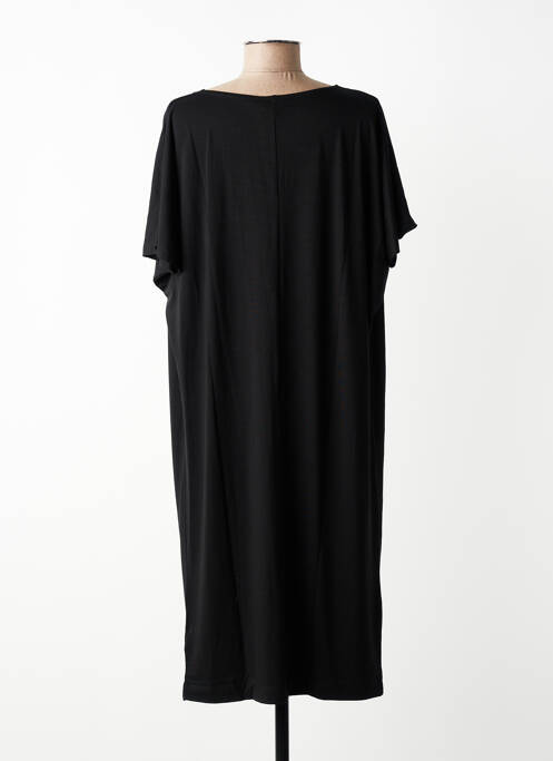 Rochie midi mâneci scurte mâneci scurte negru MASAI femme