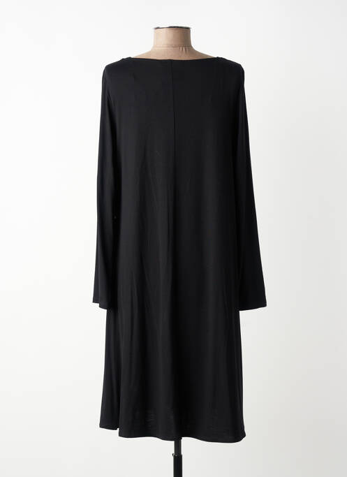 Rochie midi croială fluidă mâneci lungi negru AN II VITO femme