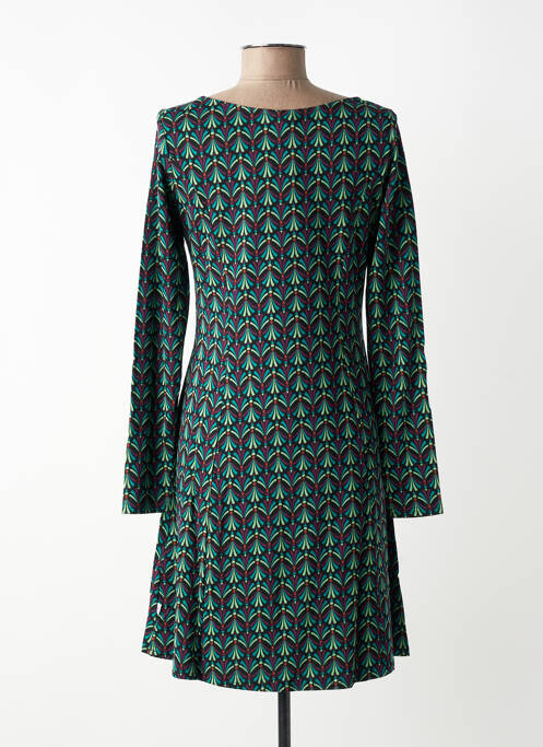 Rochie midi imprimeu fantezie mâneci lungi negru BLUTSGESCHWISTER femme