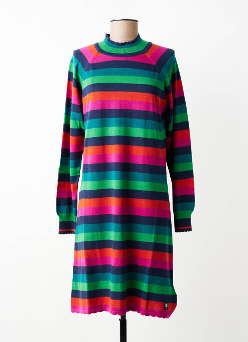 Rochie pulover guler col înalt mâneci lungi roz BLUTSGESCHWISTER femme