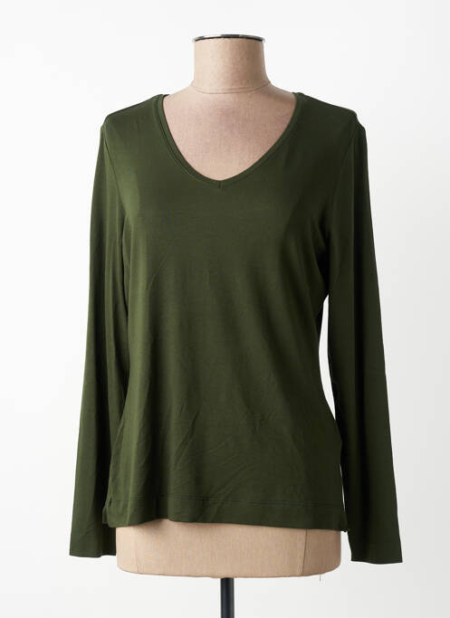 Top țesătură jersey mâneci lungi verde ZILCH femme