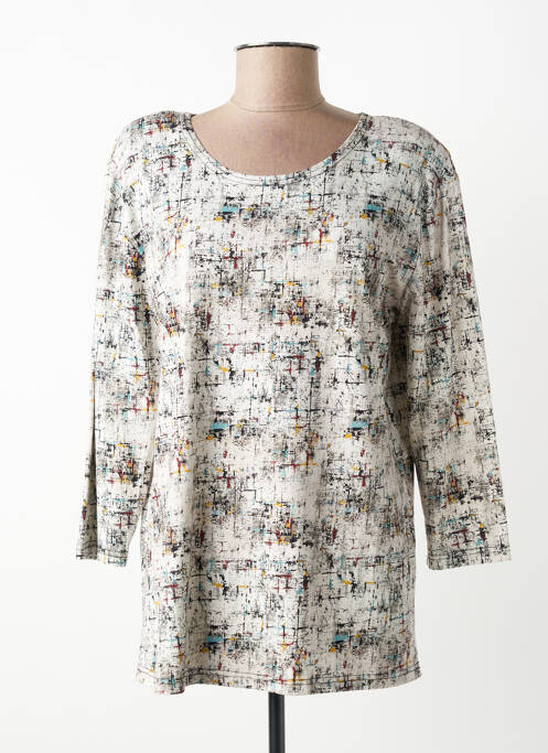 Top țesătură jersey mâneci lungi alb OLIVER JUNG femme