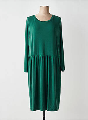 Rochie midi mâneci lungi mâneci lungi verde MAT. femeie