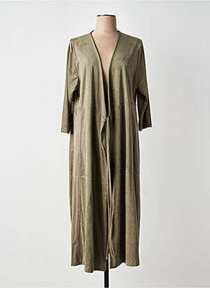 Rochie lungă mâneci 3/4 verde YESTA femeie
