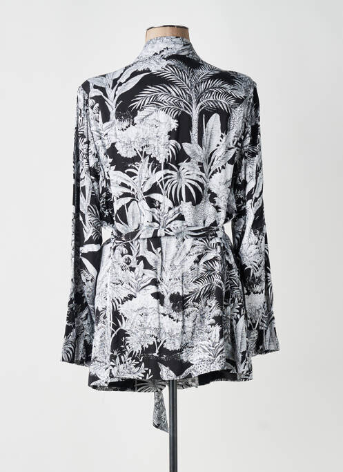 Jachete kimono mâneci lungi negru YESTA femme