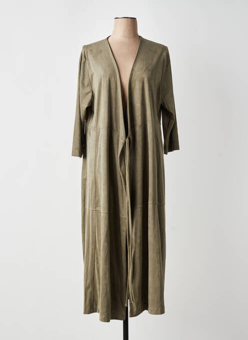 Rochie lungă mâneci 3/4 verde YESTA femme