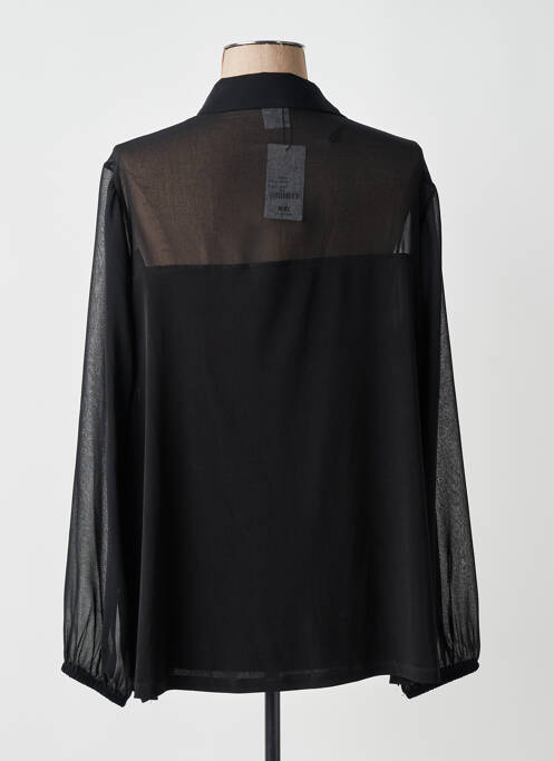 Cămașă țesătură crep mâneci lungi negru AN II VITO femme