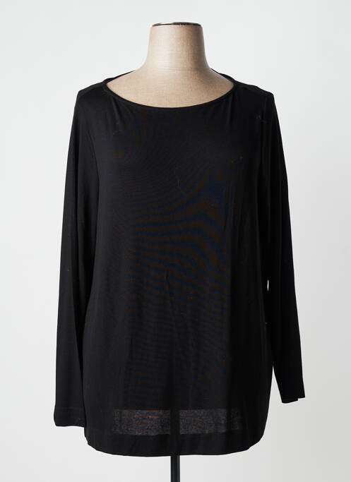 Tricou elasticitate mâneci lungi negru YESTA femme