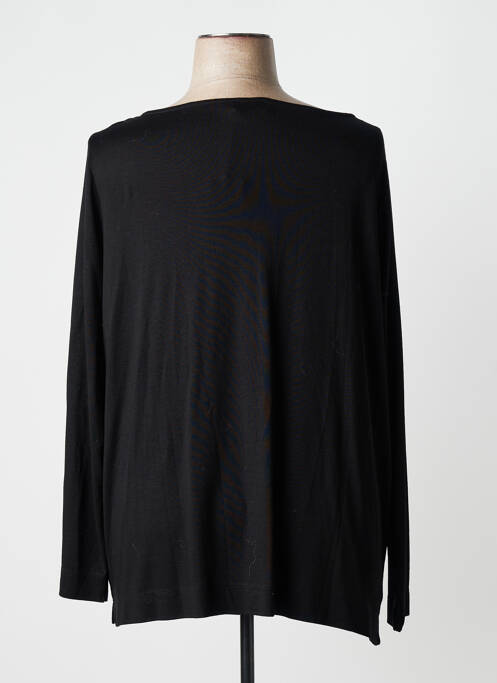 Tricou elasticitate mâneci lungi negru YESTA femme