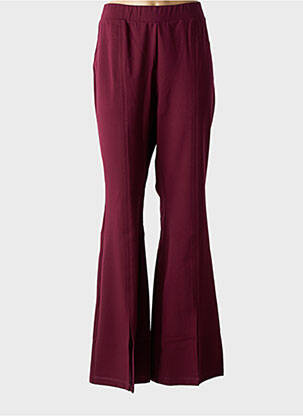 Pantalon evazat talie elastică violet MAT.3 femeie