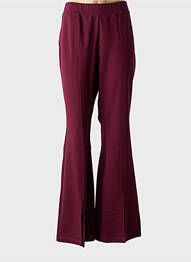 Pantalon evazat talie elastică violet MAT.3 femeie