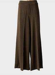 Pantalon evazat talie elastică verde MAT. femme