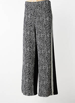 Pantalon evazat talie elastică negru AN II VITO femeie