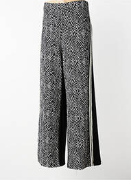 Pantalon evazat talie elastică negru AN II VITO femme