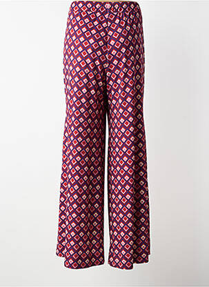 Pantalon drept croială dreaptă violet MAT. femeie