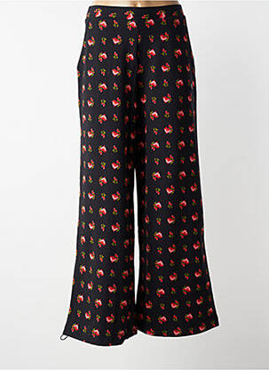Pantalon evazat talie elastică negru BLUTSGESCHWISTER femeie