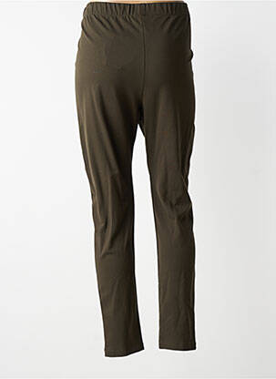 Pantalon slim talie elastică verde AN II VITO femeie