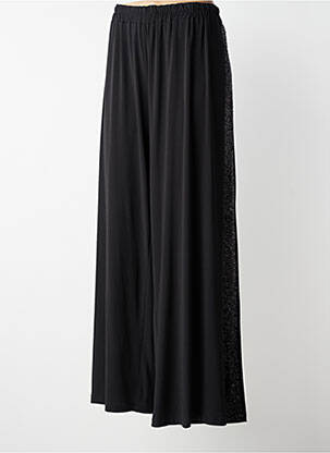 Pantalon evazat talie elastică negru AN II VITO femeie