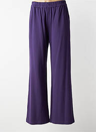 Pantalon evazat talie elastică violet ZILCH femme