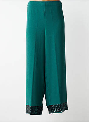 Pantalon drept talie elastică verde AN II VITO femeie