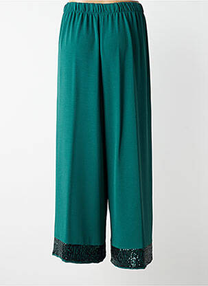 Pantalon drept talie elastică verde AN II VITO femeie