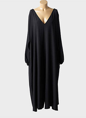 Rochie lungă mâneci lungi mâneci lungi negru SOPHIA femeie