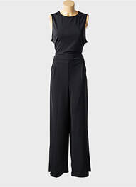 Salopetă-pantalon închidere cu fermoar la spate fără mâneci negru MAT. femme