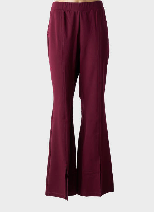 Pantalon evazat talie elastică violet MAT.3 femme